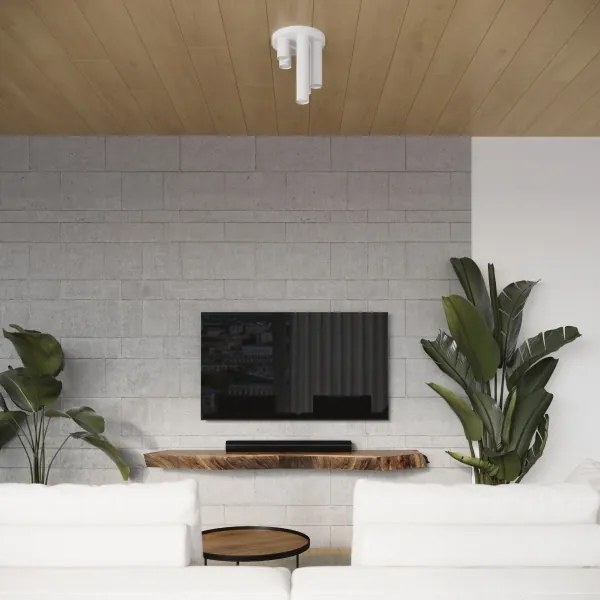 Sollux SL.1465 - Faretto LAGOS 5xGU10/10W/230V bianco