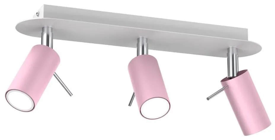 Faretto PRESTON 3xGU10/40W/230V rosa