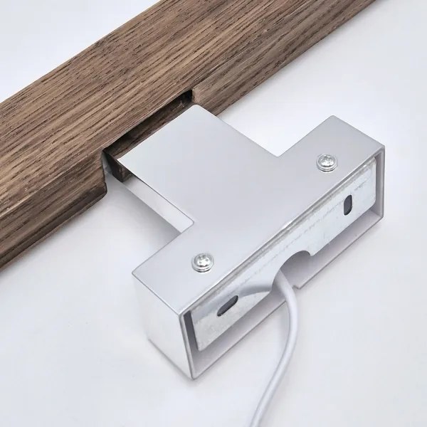 Brilagi-Illuminazione a LED per specchi da bagno WOODY MIRROR LED/8W/230V IP44 quercia/cromo