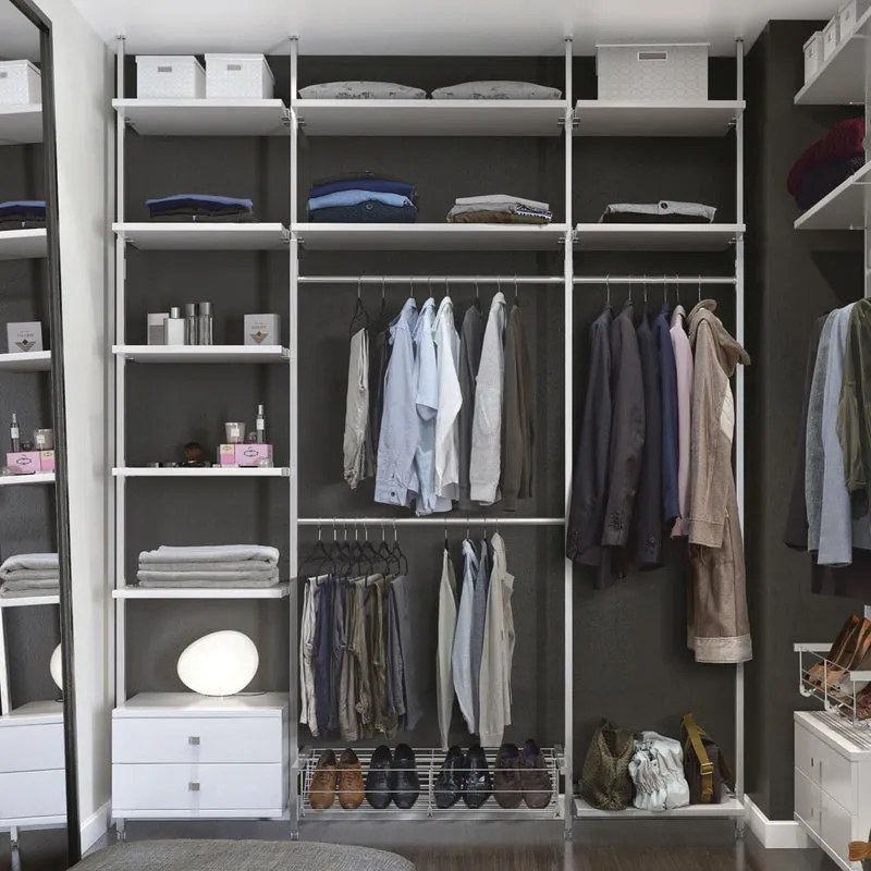Kit cabina armadio Aura Kit 16 in truciolare 190 x 270 x 62 cm bianco