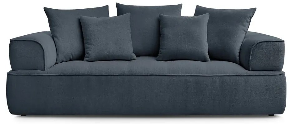 Divano blu scuro con rivestimento in ciniglia 237 cm Whesley – Bobochic Paris