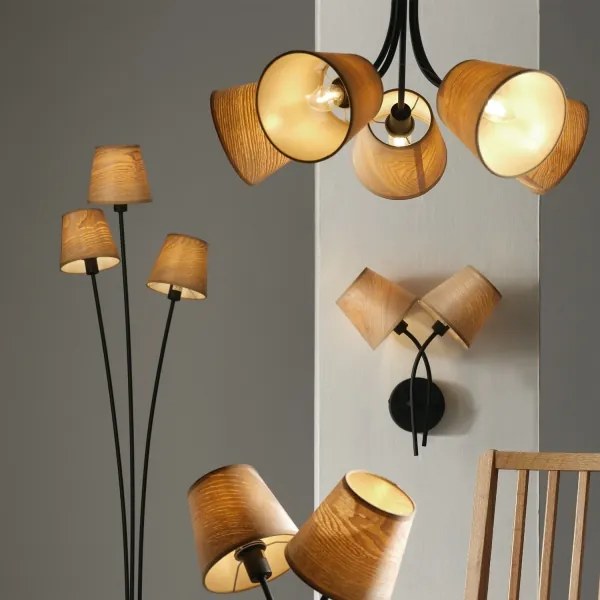 ONLI - Lampadario a sospensione con filo ASIA 5xE14/6W/230V