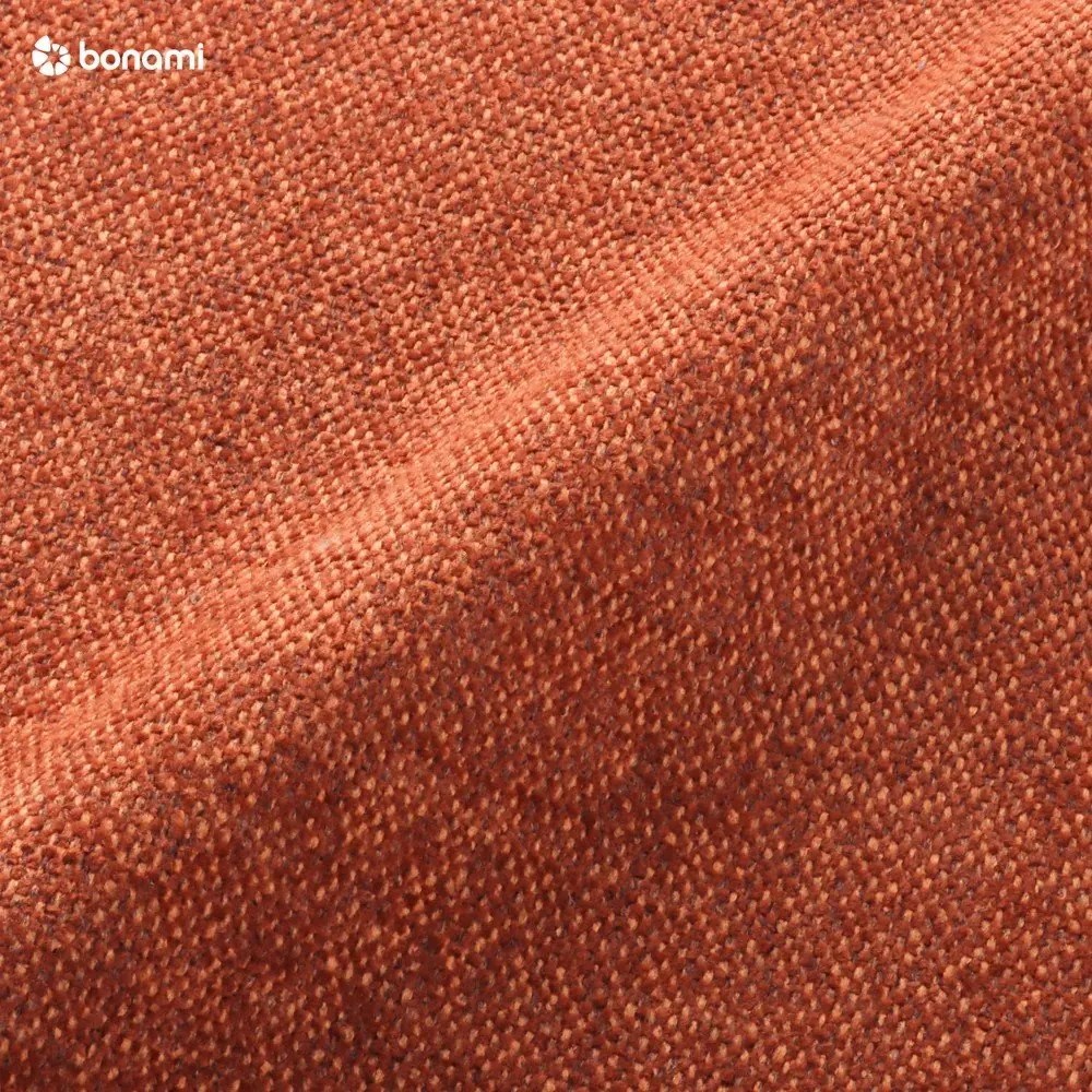 Divano letto angolare arancio mattone L, angolo destro Scandic Lagom - Miuform