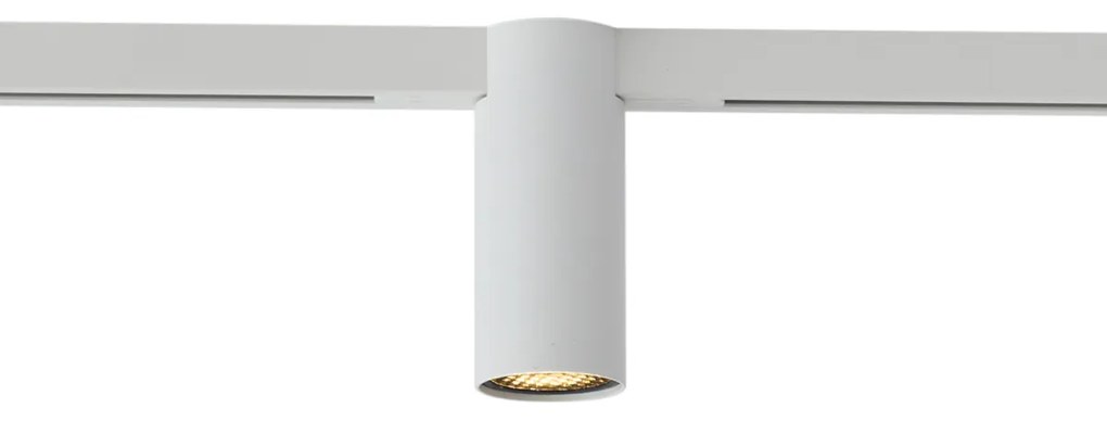 Faretto moderno bianco per sistema a binario monofase GU10 35mm - Slimline Nubee Honey