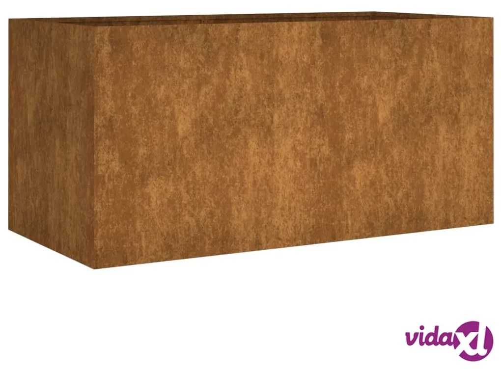 vidaXL Fioriera 80x40x40 cm in Acciaio Corten