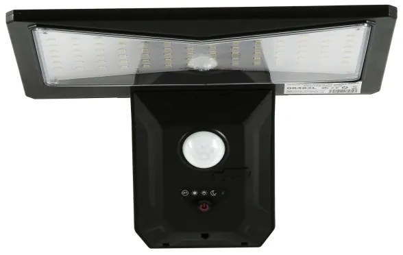 Immax 08482L-Applique a LED solare con sensore LED/2,6W/5,5V IP65 nero