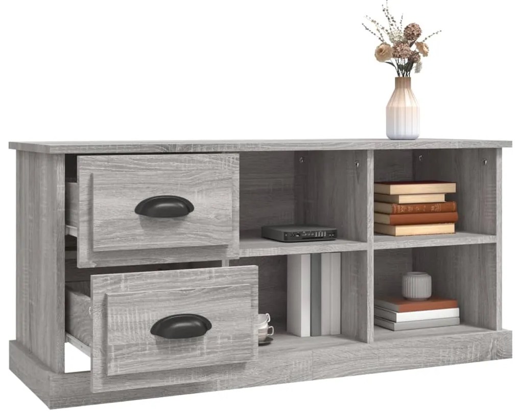 Mobile porta tv grigio sonoma 102x35,5x47,5cm legno multistrato