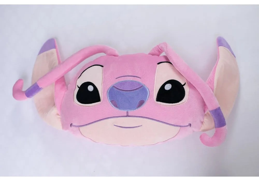 Cuscino per bambini in vello 41x32 cm Lilo and Stitch "Angel Pink" – Jerry Fabrics