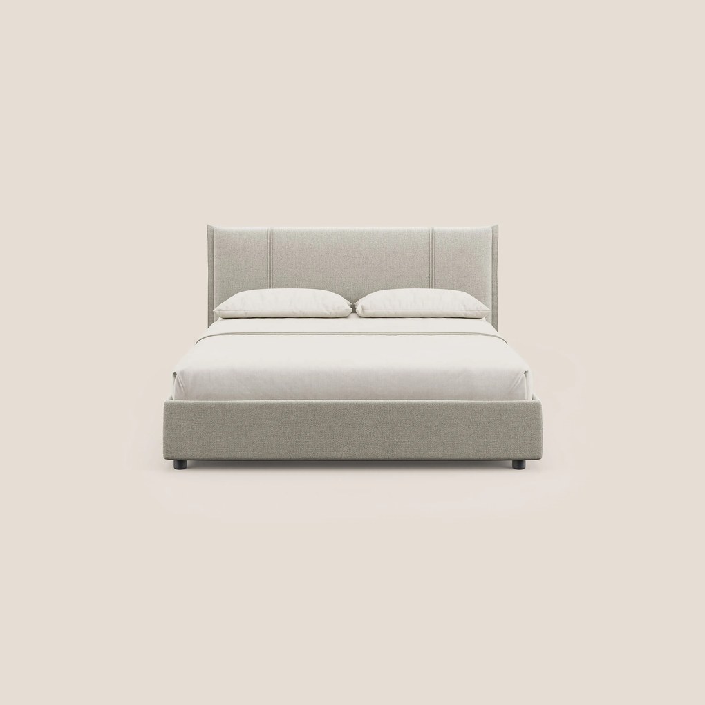 Alicia letto imbottito con vano contenitore in tessuto impermeabile T14
