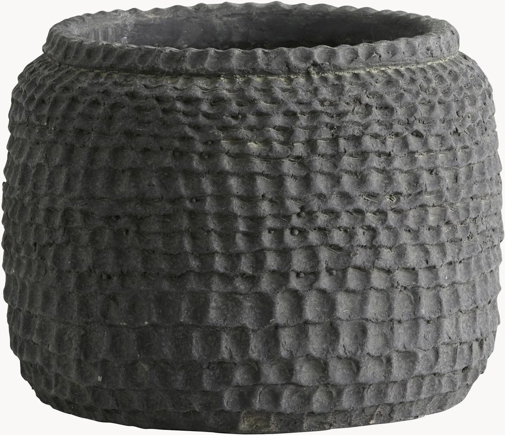 Portavaso in cemento dipinto a mano Aoba
