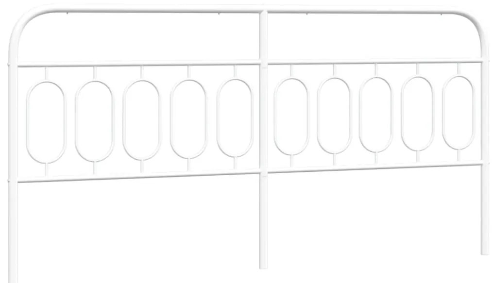 Testiera in metallo bianco 200 cm