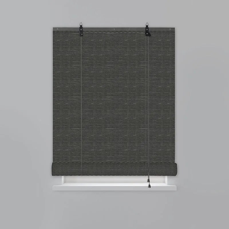 Tenda a rullo filtrante TRENDIY Bamboo Nairobi nero 150x220 cm