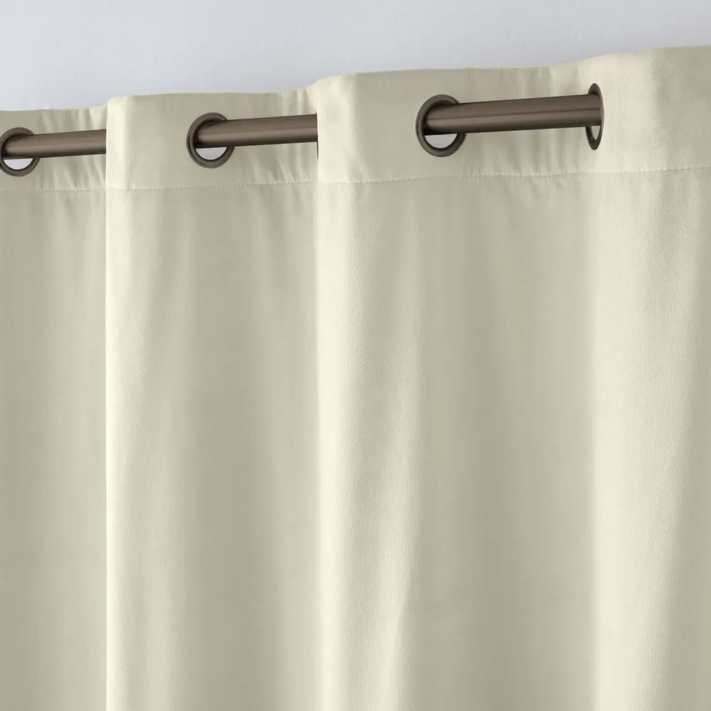 Tenda termoisolante color crema in velluto 140x260 cm Polarchic – douceur d'intérieur