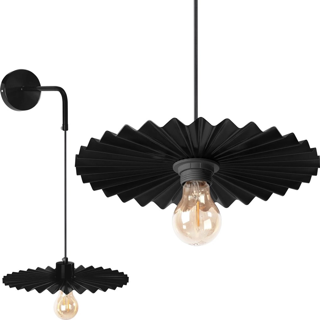 Lampada da parete APP1355-1W BLACK 30 cm