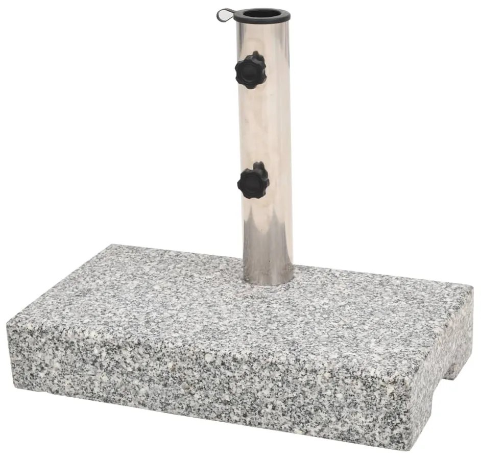 Base Per Parasole İn Granito Rettangolare 25 Kg /