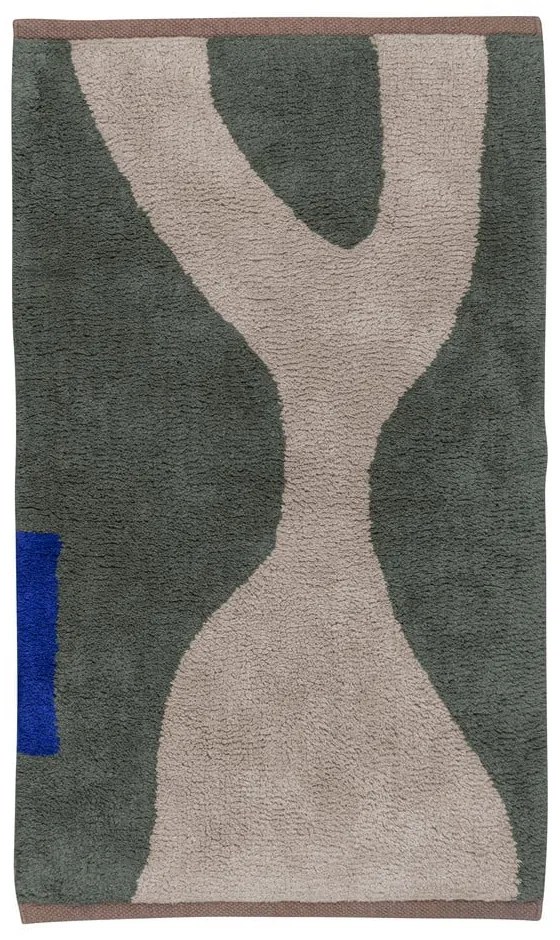 Tappeto in cotone lavabile verde scuro 50x80 cm Figura - Mette Ditmer Denmark