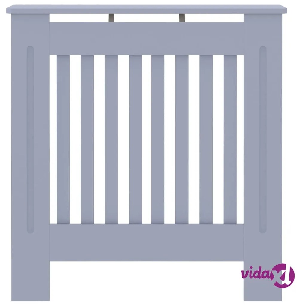 vidaXL Copertura per Radiatore Grigia in MDF 78 cm
