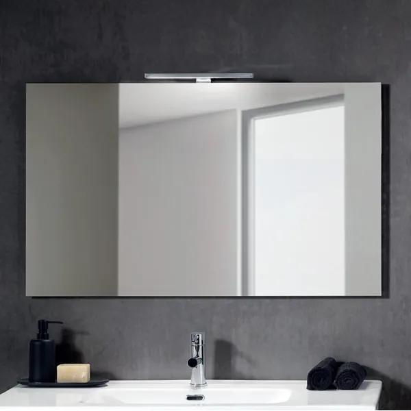 Specchio rettangolare moderno con lampada a LED CLEO 100X60