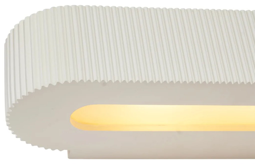 Lampada da parete scandinava beige UFO 2 luci - Plaster