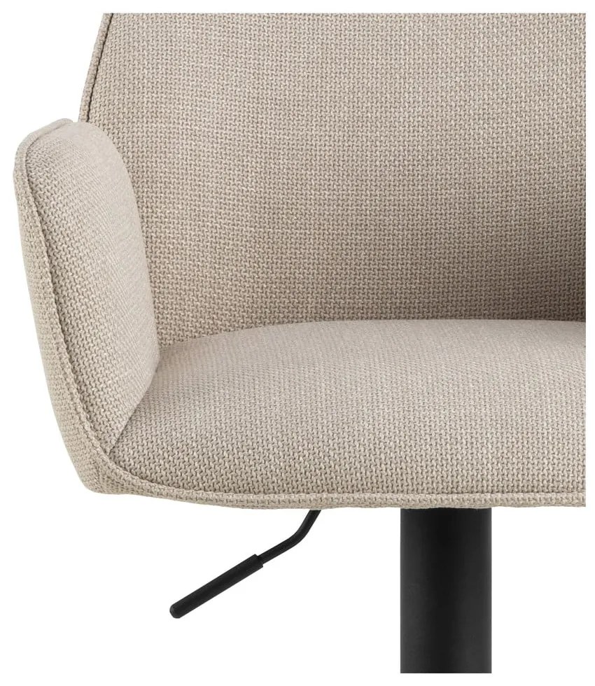 Sgabello da bar beige con altezza regolabile/con braccioli (altezza della seduta 85 cm) Glenda – Actona