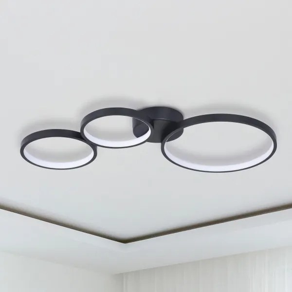 Plafoniera LED FLAMENCO LED/33W/230V 4000K nero