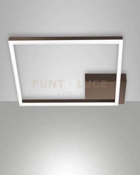 Bard plafoniera corten a led 3000k - 39w - 3880 lm  dimmerabile 45cm