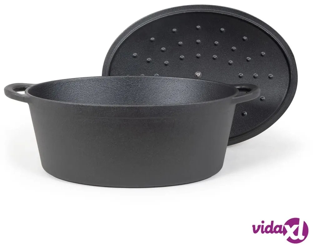 Livoo Casseruola Ovale 34 cm 7 L Nera