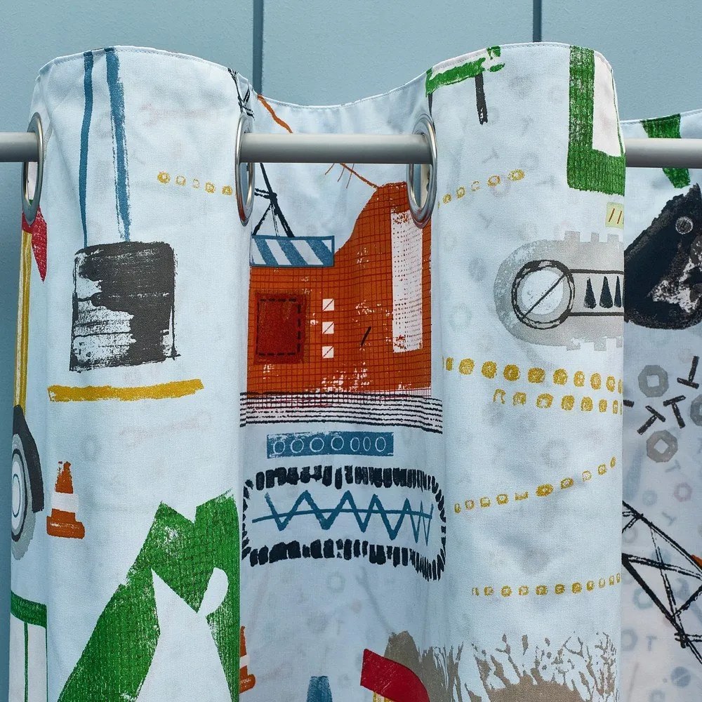 Tenda per bambini blu 2 pz 168x183 cm Digger Dreams – Catherine Lansfield