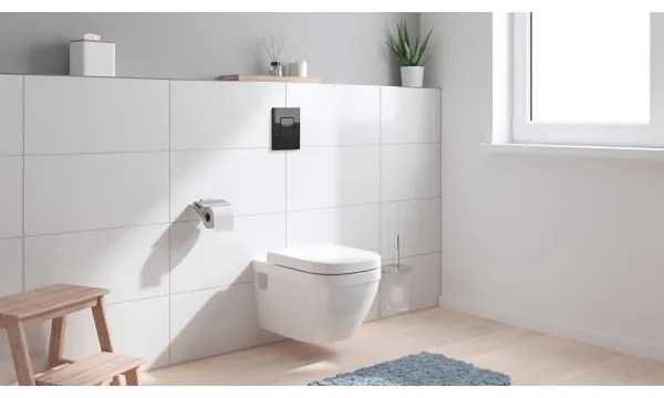 GROHE 38966KV0 - Pulsante di scarico EVEN 156 × 197 mm nero