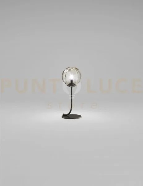 Puppet lampada da tavolo p fume' trasparente nero opaco 1 luce atta...