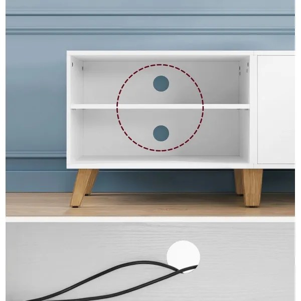 Mobile TV BASTOR bianco