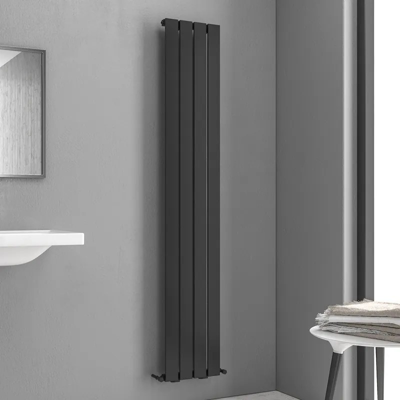 Kamalu - termoarredo scadasalviete 1800x310cm nero opaco kam-370n
