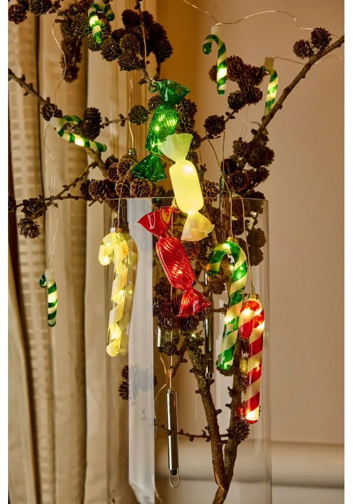 Decorazione natalizia luminosa bianca a sospensione ø 1,5 cm Hannah – Sirius