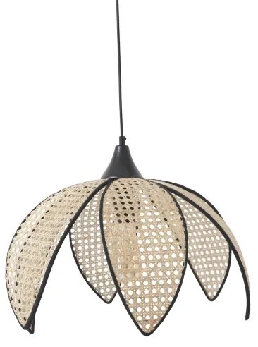 Lampadario a sospensione FUME 1xE27/40W/230V ø 40 cm nero/beige