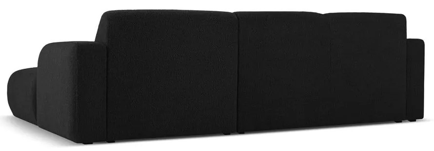 Divano angolare nero in tessuto bouclé (angolo destro) Molino - Micadoni Home