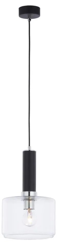 Jupiter 1855 - VA1 - Lampadario a sospensione con filo VANES 1xE27/60W/230V cromo/nero