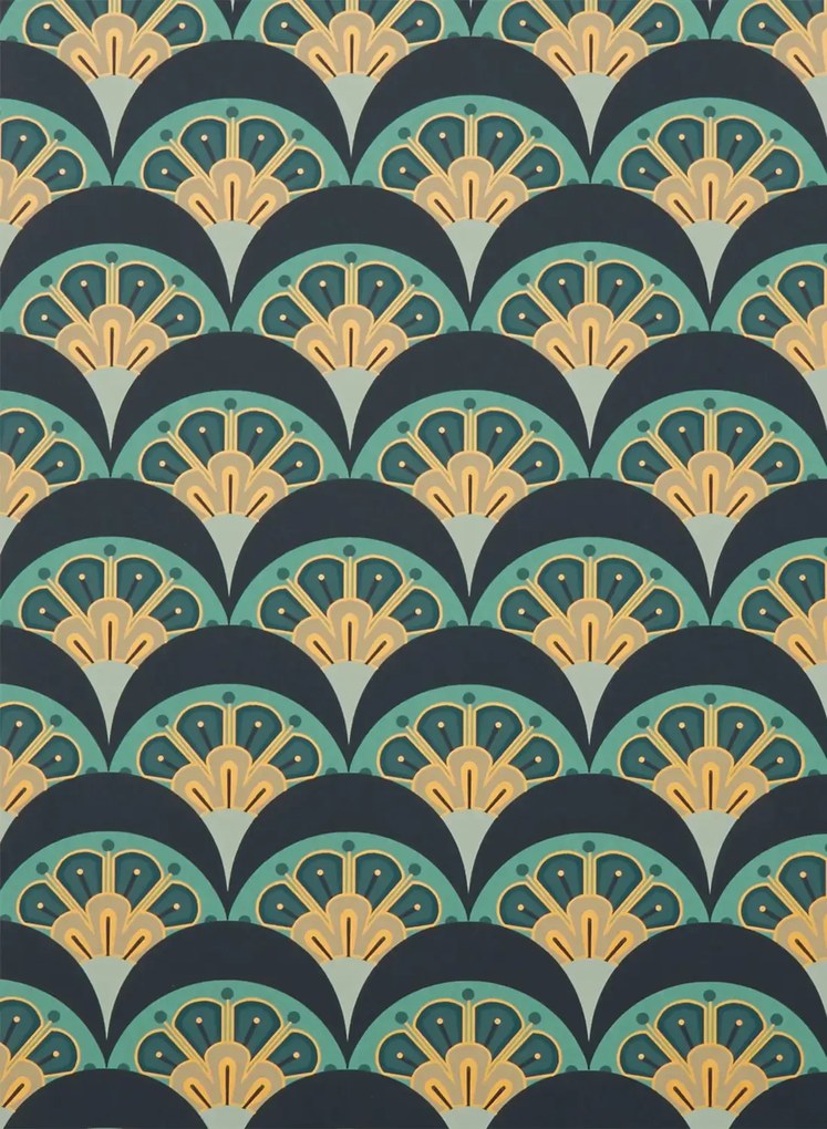 Liberty Tapete Deco Scallop - Jade