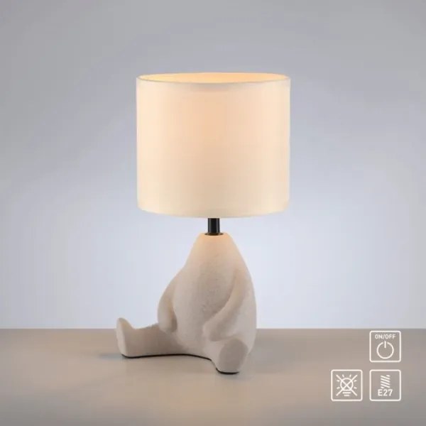 JUST LIGHT. 14190-39 - Lampada da tavolo TED 1xE27/25W/230V beige