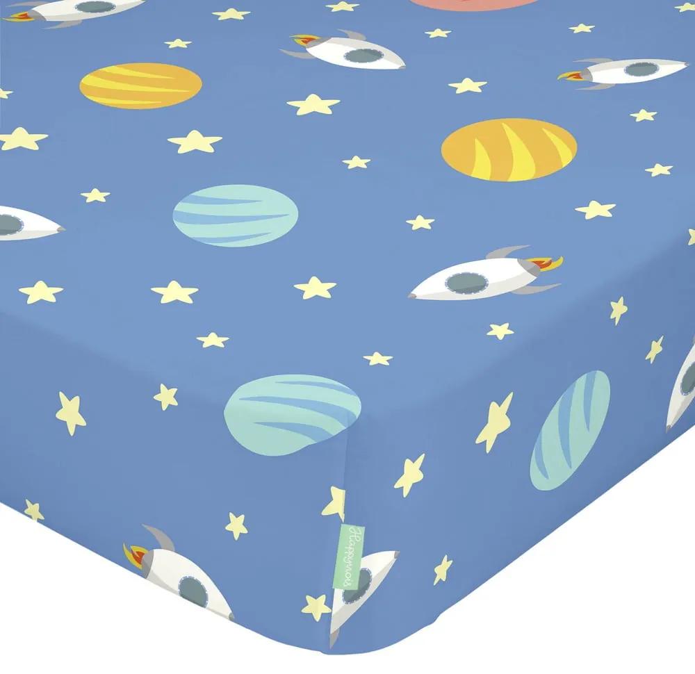 Lenzuolo di cotone per bambini, 120 x 60 cm Astronaut - Happynois