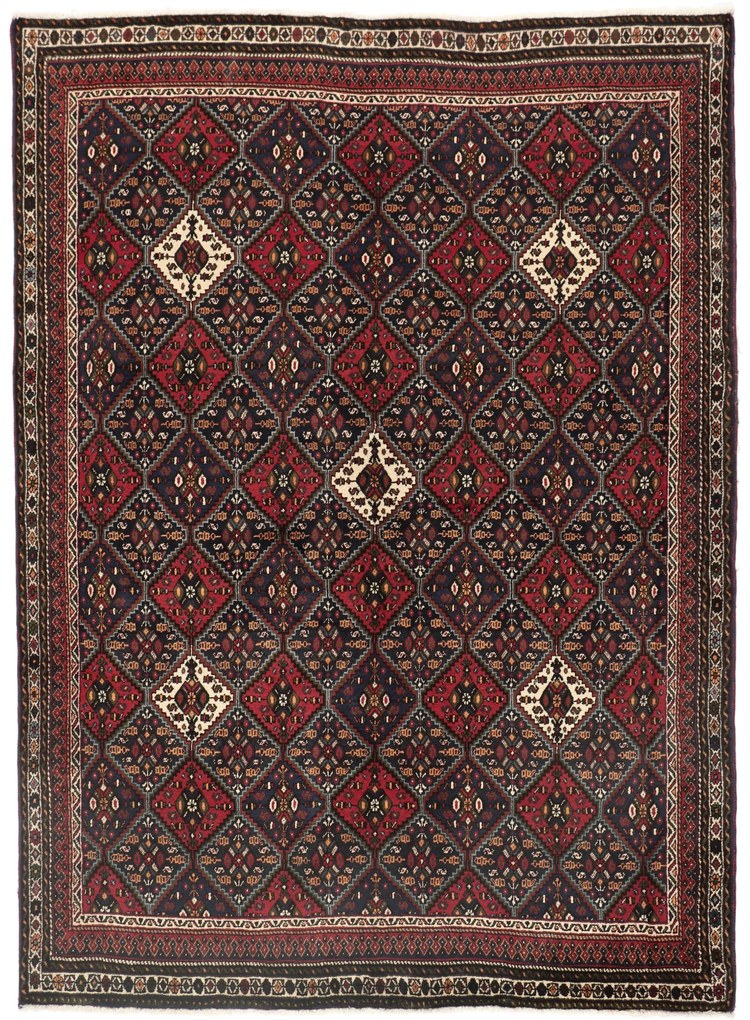 Afshar Tappeto 240x180 (Iran) Annodato A Mano