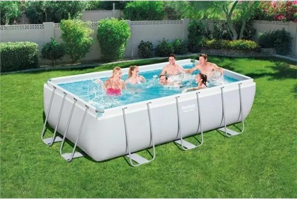 Piscina fuori terra rettangolare 404x201x100 cm con pompa Bestway 56441