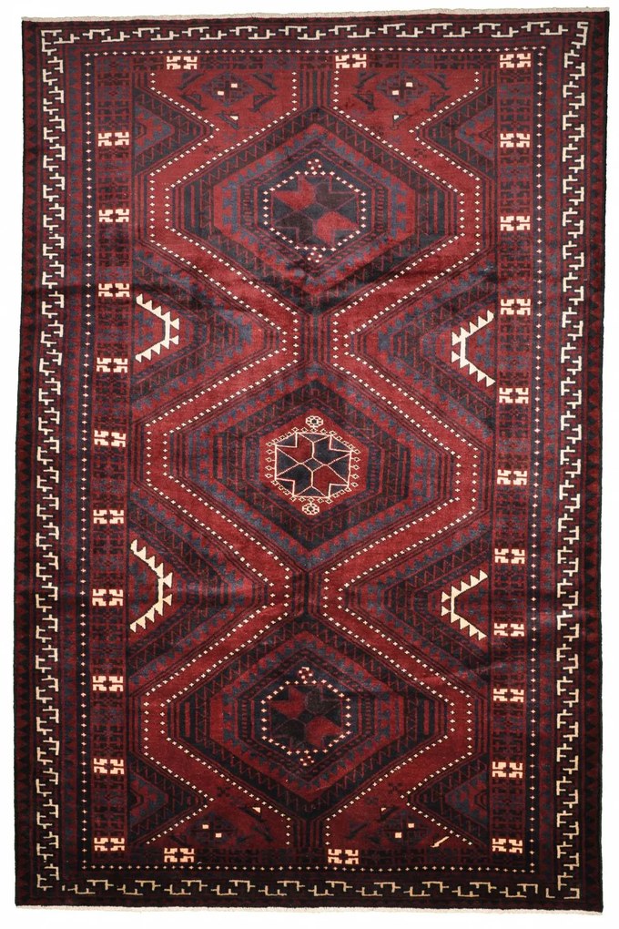 Lori Tappeto 210 x 330 Rosso (Iran) Annodato A Mano