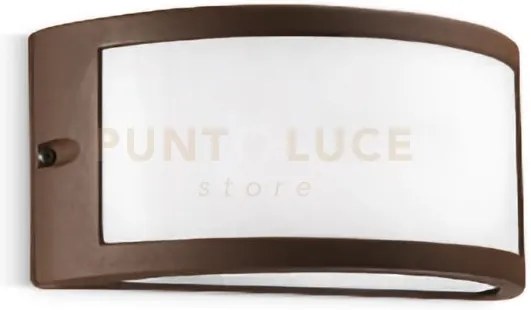 Ges142- applique ruggine 1 luce attacco e27 ip54 in alluminio