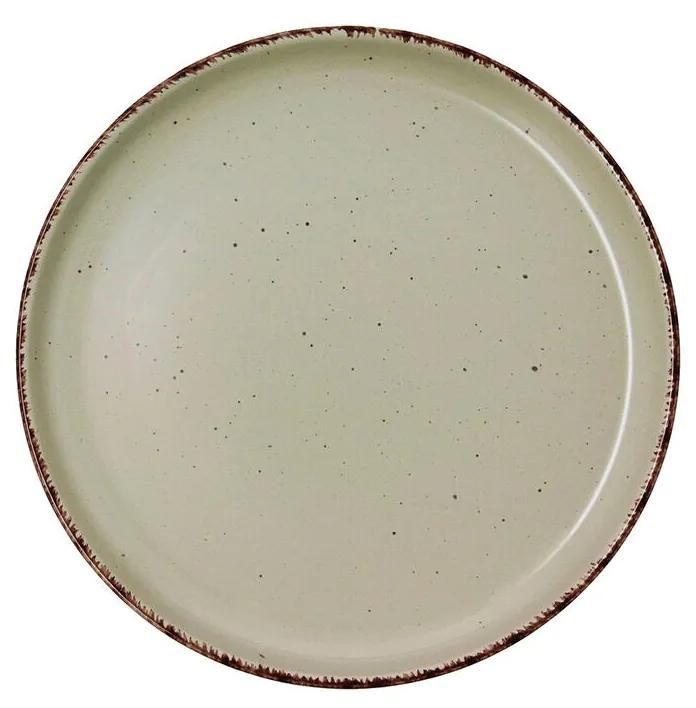 Piatto da Dolce Quid Duna Verde Ceramica 20 x 2,5 cm