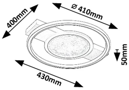 Rabalux 71377 - Plafoniera LED ARANIS LED/50W/230V 3000K