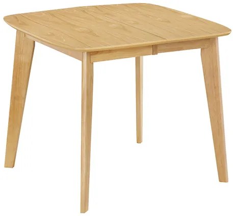 Tavolo da pranzo allungabile scandinavo quadrato in legno chiaro L90-130 LEENA