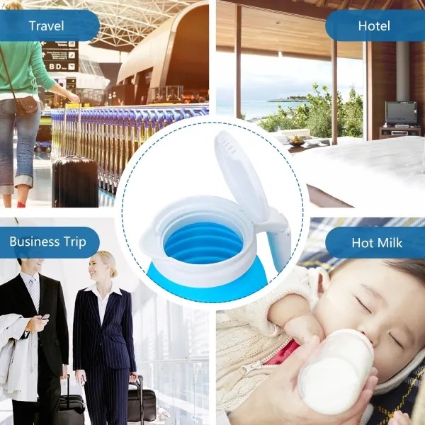 Aigostar - Bollitore da viaggio 600ml 1000W/230V