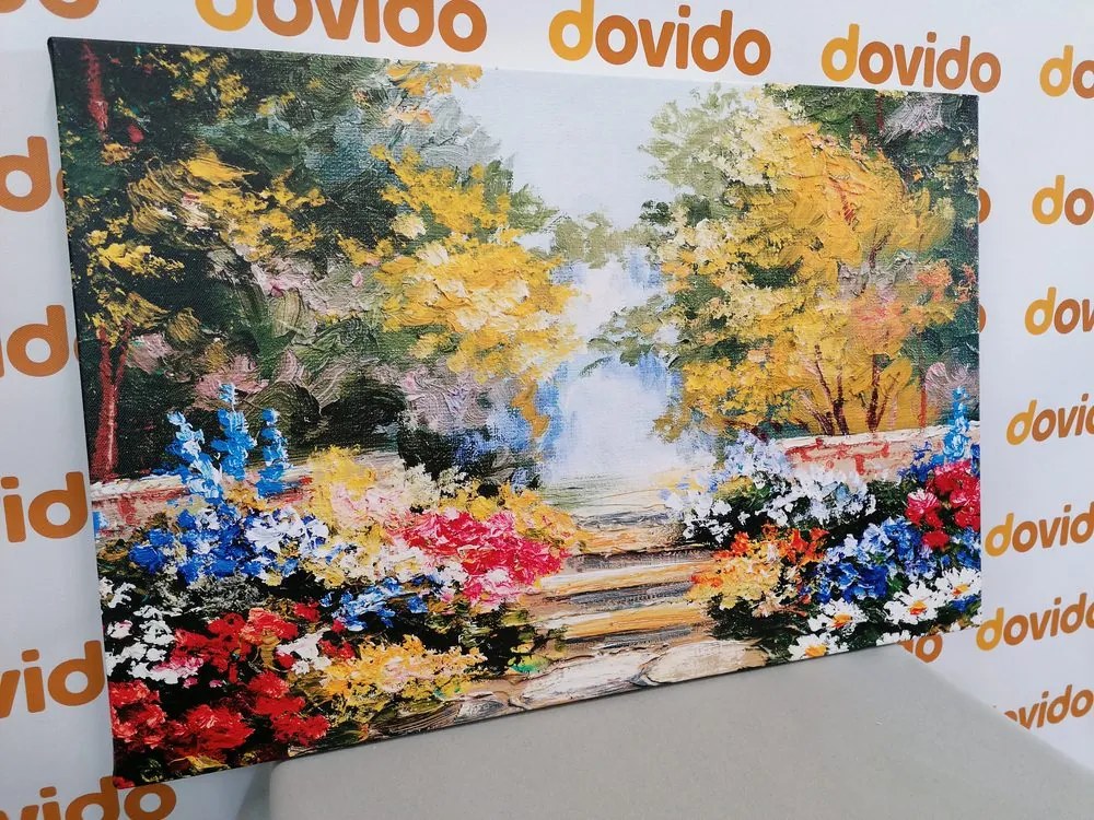 Stampa su tela – Pittura a olio di paesaggio