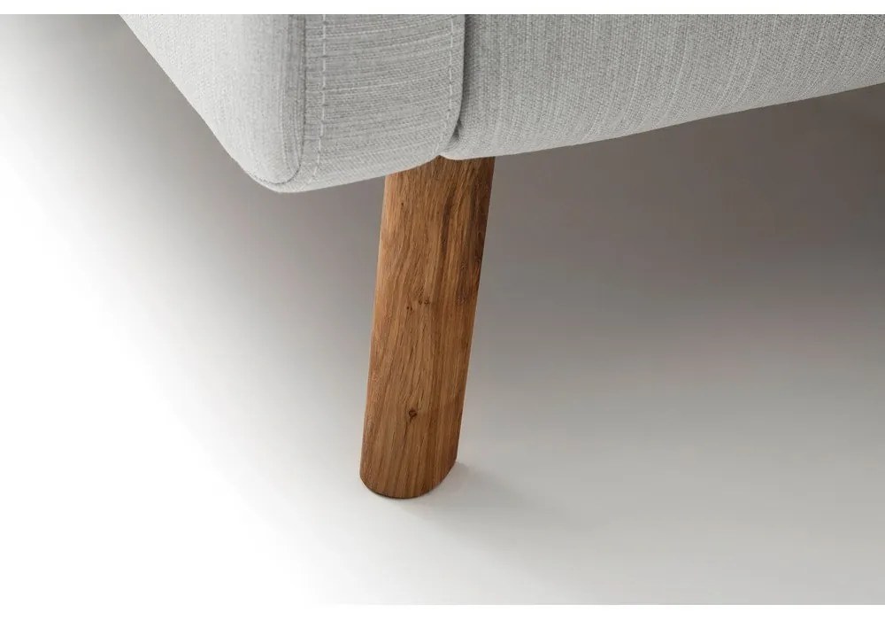 Letto matrimoniale imbottito grigio chiaro con contenitore con rete inclusa 140x200 cm Lotte – Meise Möbel