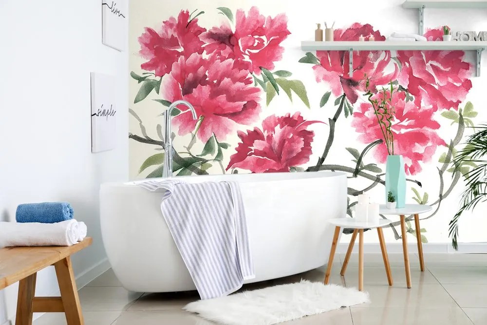 Carta da parati – Fiori di azalea